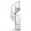 New Design Customize Size Indoor Arc Curved Stairs Spiral Staircase