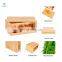 Large Single Layer Bread Box, Large Bread Box for Kitchen Counter Bamboo Bread Food Storage Bin with Cutting Board