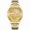 TEVISE 9006 Causal Unique Gold Watch With Vivid Eagle Dial For Men Mechanical Wristwatch