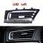 Dashboard Fresh Air AC Vent Chromed Grille Panel Cover Set For BMW 7 Series F01 F02 730 735 64229115859