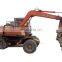 Used hitachi ex60 wheel mini excavator , Original Japan hitachi digger , hitachi ex60 ex100 ex120 ex200