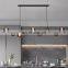 Modern Led Chandelier for Kitchen Dining Tables Desks Glass Ball Pendant Lights Home Decor Interior Lighting Black