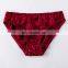 Wholesale Girl Sexy Ladies Lace Panty Student Underwear Women's Silk Satin Pantie Customize Triangle Panties manufacturer