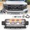 Front Grill  with 3 Amber LED Lights & Side LED Lights with 2 Letters for Ford F150 2018-2019