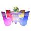 night club lounge pub hotel glow outdoor led furniture bar table and chair sofa stool set