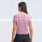 High Quality Casual Fitness Yoga Wear Women Custom T Shirt Short Sleeve Running Exercise Gym Wear Tanks