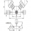 Two way three-way manual diaphragm valve DBM