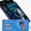 New design portable 36W car charger fast super power smart sensor car cable charger for mobile car