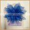 C321A wholesa new desigh royal bule organza flower chair cover for weeding                        
                                                                                Supplier's Choice