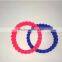 Simple Style Solid Color Silicon Wristhand Buckle Shaped Rubber Chain Bracelet