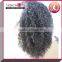 Wholesale high quality long blonde human hair kinky curly u part wig.