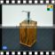 Wooden color acrylic bathroom set of 6 PCS bathroom accessories for hotel/home