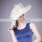 Ladies White Philippines Sinamay Church Hats