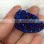 In stock!!! Blue color agate necklace drusy pendant Pear shape druzy pendant