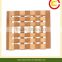 Promotion price bamboo heat resistant table pad made by bamboo board