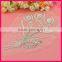 wholesale rhinestone applique in peacock design sew on wedding gowns WRA-475