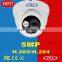 High definition 5 mega pixel rs-485 protocols web camera cctv mental dome camera