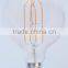 Edison vintage G125 4w 6w 8w led filament bulb E27 decorative light b22 240v 110v
