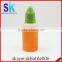 PE 100ml plastic dropper bottle with childproof cap