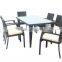 Granco KAL057 outdoor wicker dining table set