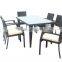 Granco KAL057 outdoor wicker dining table set