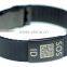 custom id logo silicone id wrist bracelet id engraved