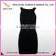 Latest Black Dress Designs Long Sleeveless Bodycon Women Dress