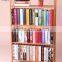 latest modern design wooden open book rack display , bookcase for home, office , school use