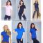 2016 hot sale ladies OEM solid polo shirt with factory price