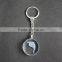 K9 Material High Quality Round Shape Side Cut Beautiful Crystal Keychain