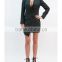 Wholesale ready-designed fitted woman asymmetrical blazer dress slim fit jacket