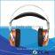 50mm Driver Headphone and Walnut Wooden Hi Fi Headphones with Cord for Gaming or Computer