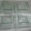 Square Clear Glass Serving Plate Shallow Dish