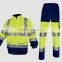High visibility class 2 retro-reflective jecket and trousers working clothes