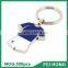 Wholesale bulk metal custom world cup printed soccer shirt keychain