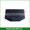 IP65 dynamic sealed and ruggedized silicone military keyboard with sealed rubber touchpad