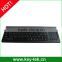 88 keys movable desk top plastic keyboard with integrated ruggedized touchpad