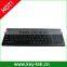 88 keys movable desk top plastic keyboard with integrated ruggedized touchpad