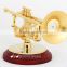 1/6 size gold plated music instrument shaped music art of clarinet