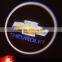 12V Led Car Door Logo Light with 3D Logo Car Emblem Laser Projector for Chevrolet 2013