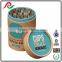 Custom round kraft paper box with printing for coffee cup packing