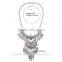 New Fashion Exaggeration Tassel Statement Bib Choker Necklace Jewelry