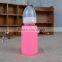 2015 fashion design glass milk bottle with nipple and lid,fatory promotion price of glass water milk bottle