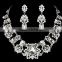 Fashion High Quality Luxury Bridal Necklace Earrings Tiara Wedding Jewelry Set