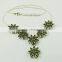 Path Of Love Peridot 925 Sterling Silver Necklace, Fine Silver Jewelry, Silver Jewelry Wholeseller