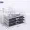 make up cosmetics mini cute clear plastic drawers cosmetic storage organizer
