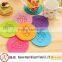 Durable Laser Cutting Circular Strawberry Pattern Felt Cup Mat