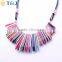 Bohemia Style 2016 New Mixcolor Design Jewelry Necklace Fashion Multilaye Chain For Women Girls Acylic Pendant Necklace/
