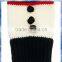 100% acrylic knit Snowman gloves mitten with cute pom pom