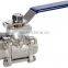 304 Stainless Steel 3PC Ball Valve 1000 WOG Full Port Female Threaded End
